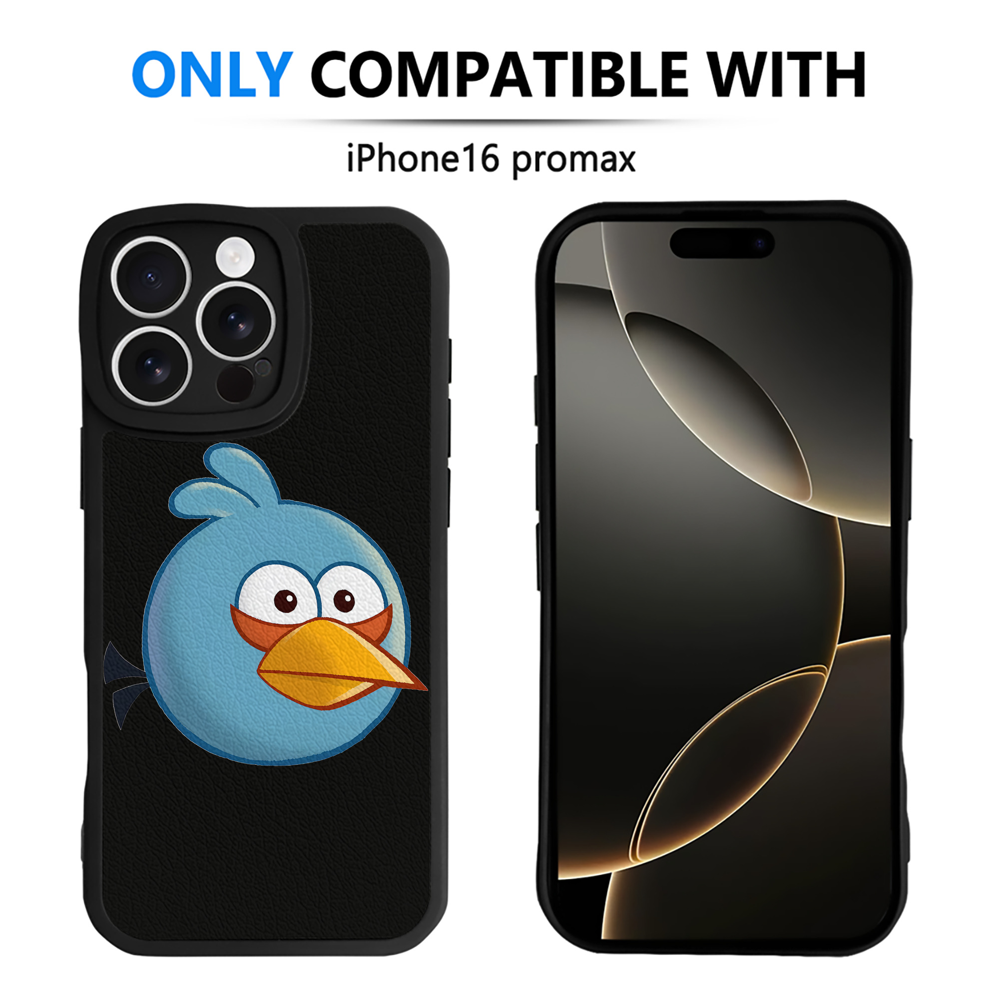 （画像用） Angry Birds アングリーバード 【iPhone 16シリーズ対応】シリコンスマホケース（レザー調） 材質：シリコン